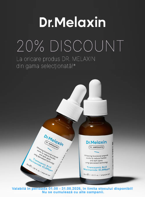 Promotie cu 20% reducere la Dr Melaxin