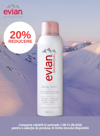 Promotie cu 20% reducere la Evian