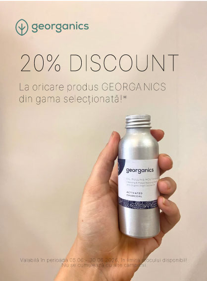 Promotie cu 20% reducere la Georganics