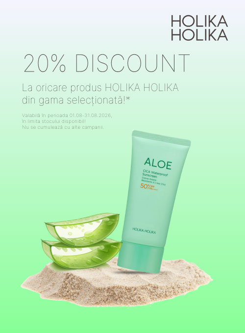 Promotie cu 20% reducere la Holika Holika