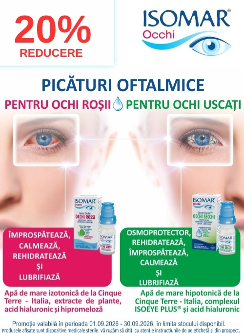 Promotie cu 20% reducere la Isomar - Ochi