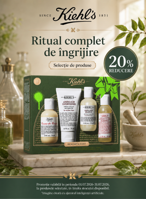 Promotie cu 20% reducere la Kiehls