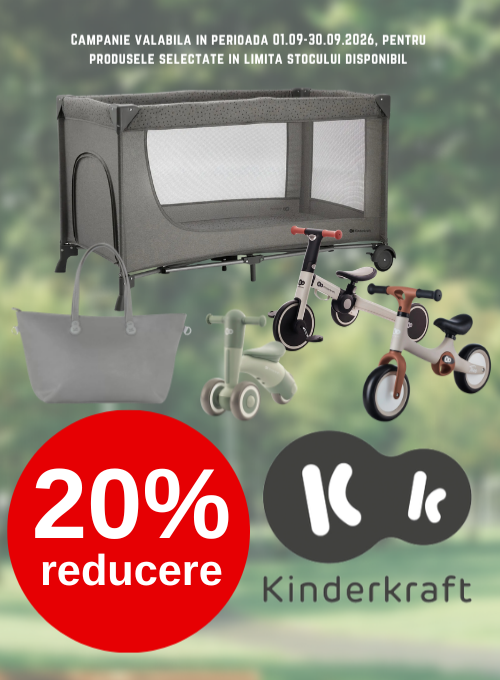 Promotie cu 20% reducere la Kinderkraft
