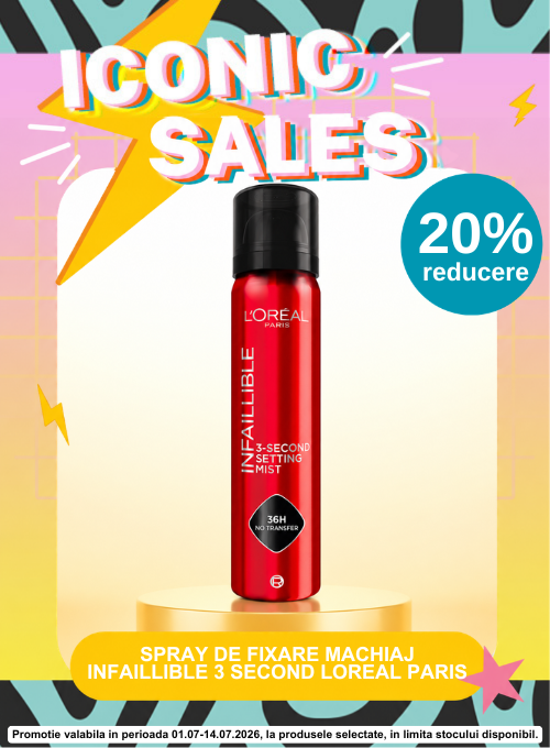 Promotie cu 20% reducere la L'Oreal Paris Makeup - Iconic Sales
