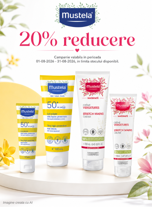 Promotie cu 20% reducere la Mustela