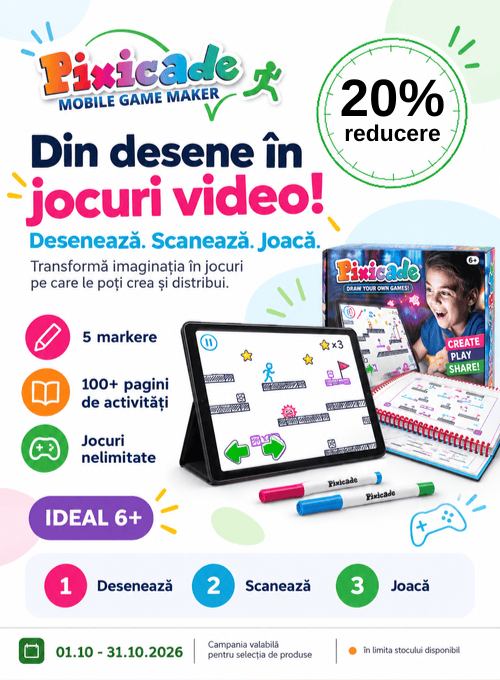 Promotie cu 20% reducere la Pixicade