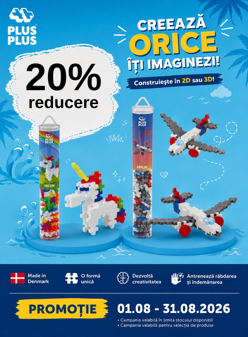 Promotie cu 20% reducere la Plus Plus