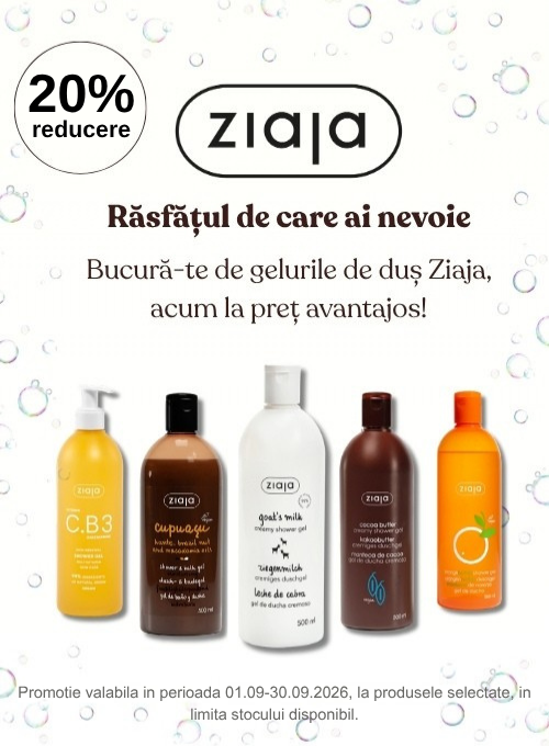 Promotie cu 20% reducere la Ziaja