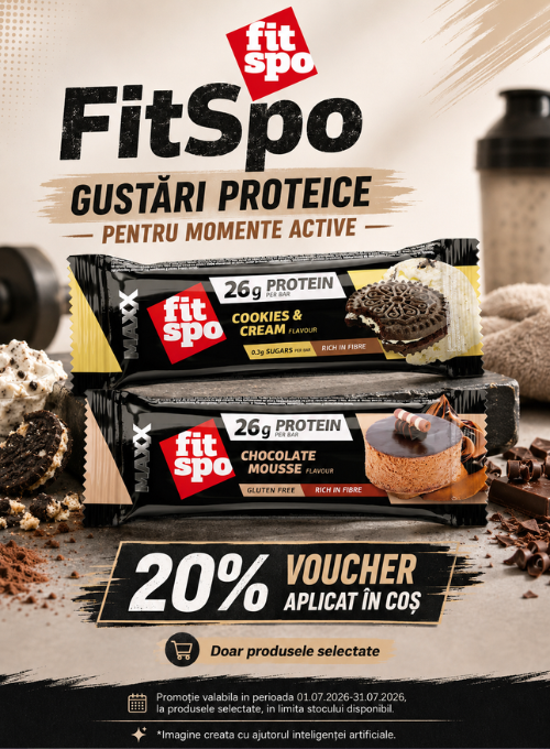 Promotie cu 20% voucher aplicat in cos la Fitspo