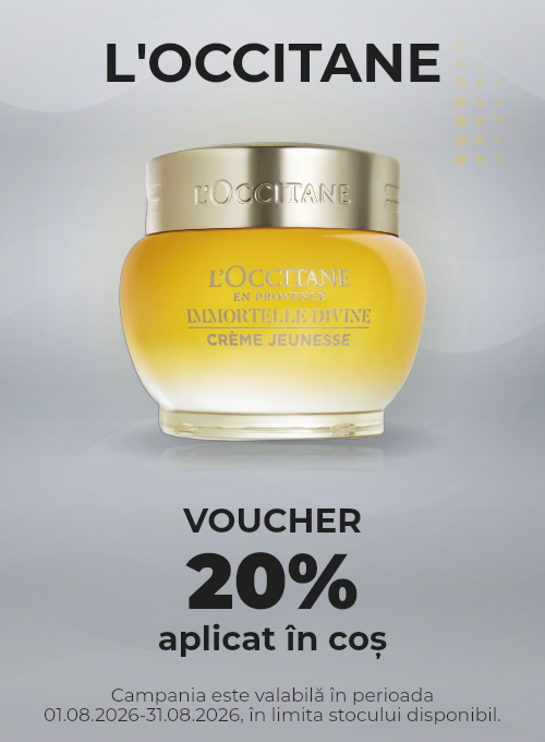Promotie cu 20% voucher aplicat in cos la L'Occitane