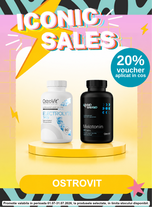 Promotie cu 20% voucher aplicat in cos la Ostrovit - Iconic Sales