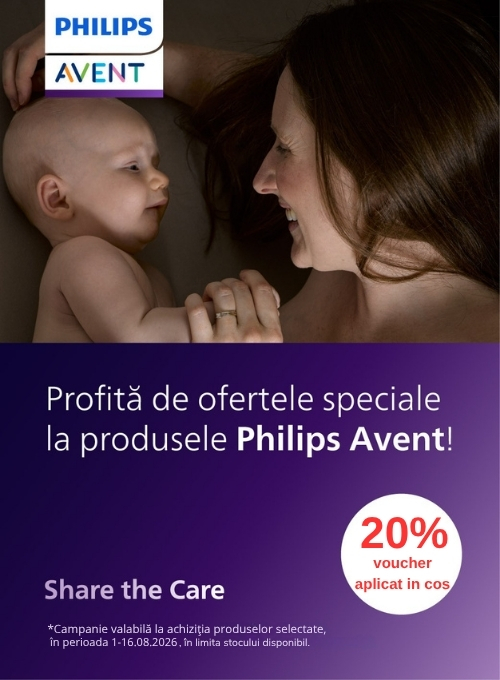 Promotie cu 20% voucher aplicat in cos la Philips Avent