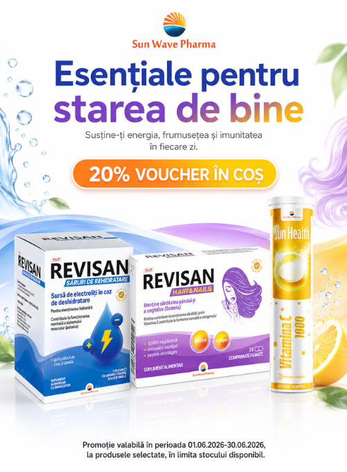 Promotie cu 20% voucher aplicat in cos la Sun Wave Pharma