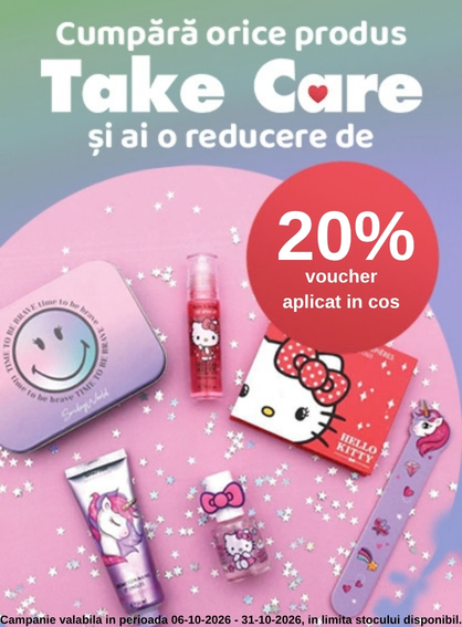 Promotie cu 20% voucher aplicat in cos la Take Care