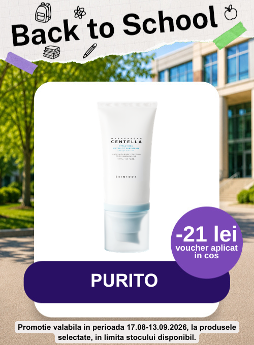 Promotie cu 21 lei voucher aplicat in cos la Serum pentru fata cu SPF50 PA++++ Hyalu-Cica Water-Fit Sun, 50 ml, Skin1004