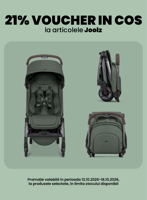 Promotie cu 21% voucher aplicat in cos la Joolz