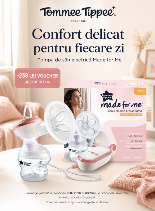 Promotie cu 238 lei voucher aplicat in cos la Tommee Tippee Pompa de san electrica