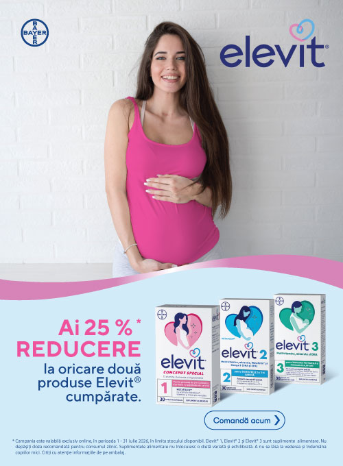 Promotie cu 25% reducere la 2 Elevit
