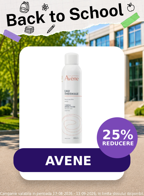 Promotie cu 25% reducere la Avene - Back to School