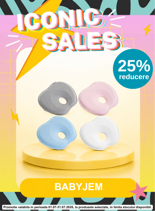 Promotie cu 25% reducere la BabyJem Pernuta pentru formarea capului - Iconic Sales