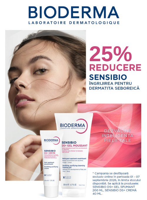 Promotie cu 25% reducere la Bioderma