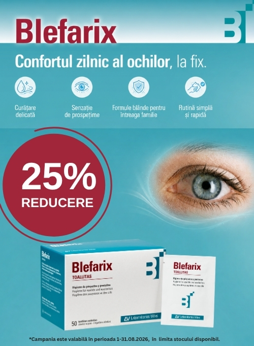 Promotie cu 25% reducere la Blefarix