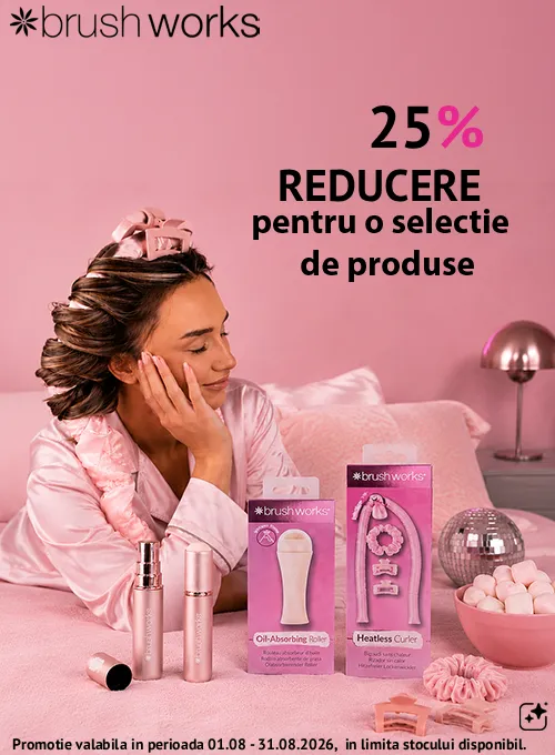 Promotie cu 25% reducere la Brushworks