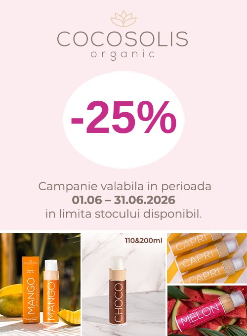 Promotie cu 25% reducere la Cocosolis