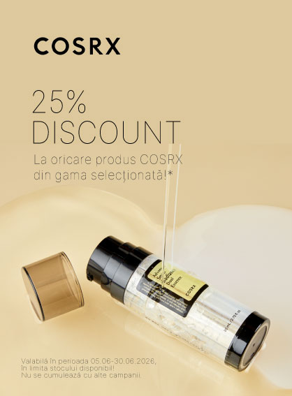 Promotie cu 25% reducere la Cosrx