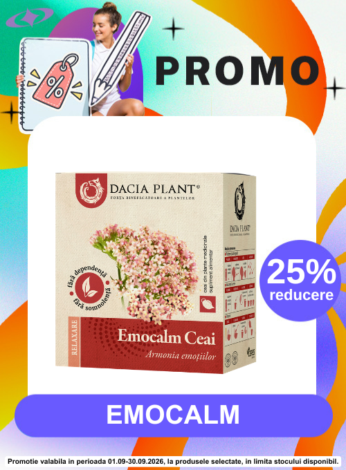 Promotie cu 25% reducere la Emocalm