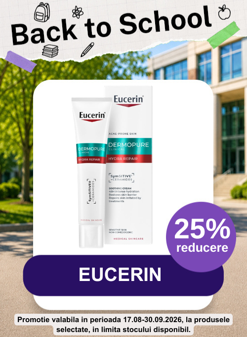 Promotie cu 25% reducere la Eucerin - Back To School