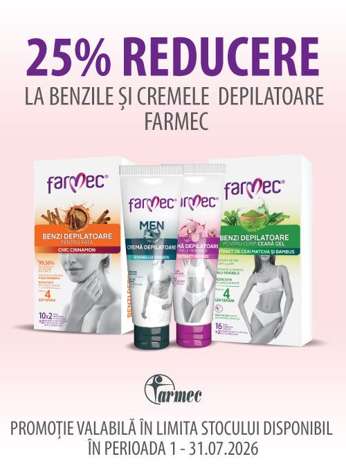 Promotie cu 25% reducere la Farmec