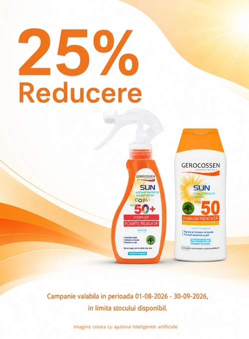 Promotie cu 25% reducere la Gerocossen