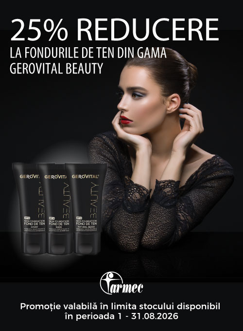 Promotie cu 25% reducere la Gerovital Beauty