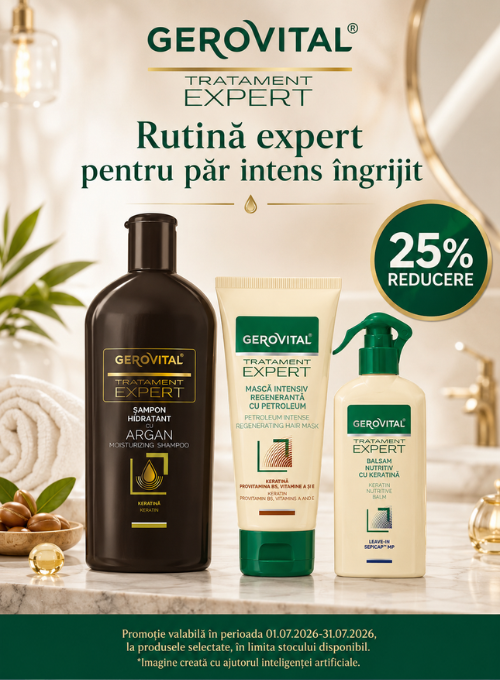 Promotie cu 25% reducere la Gerovital Tratament Expert