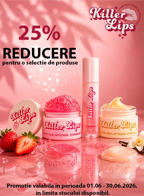 Promotie cu 25% reducere la Killer Lips