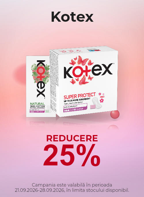 Promotie cu 25% reducere la Kotex