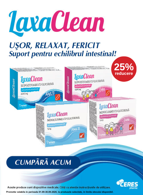 Promotie cu 25% reducere la Laxaclean