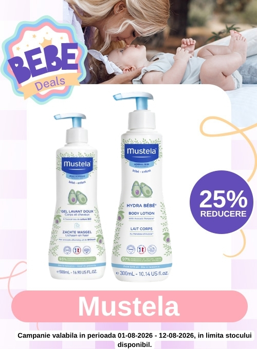 Promotie cu 25% reducere la Mustela - Bebe Deals