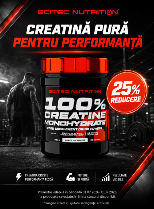 Promotie cu 25% reducere la Scitec