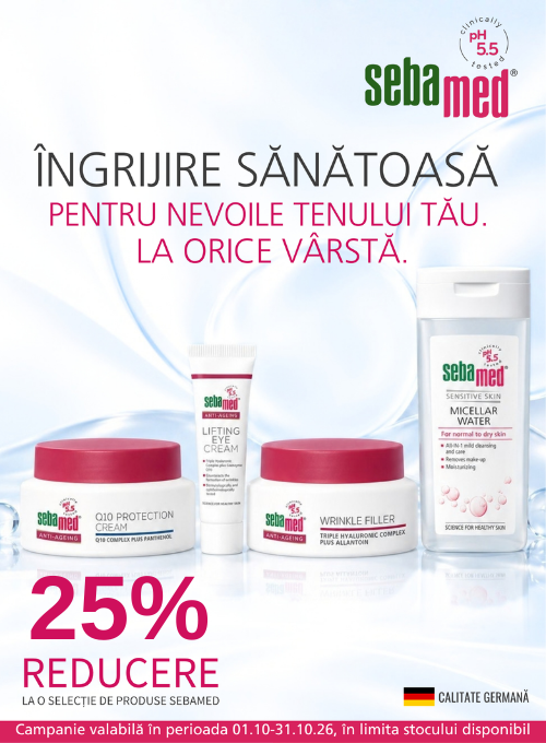 Promotie cu 25% reducere la Sebamed