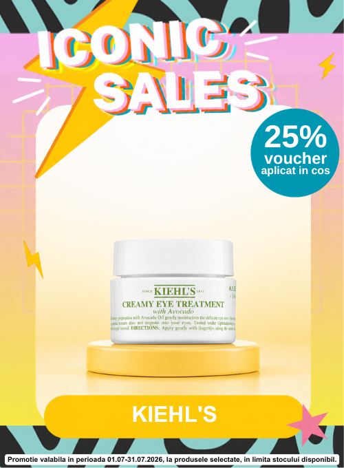 Promotie cu 25% voucher aplicat in cos la Kiehl'S - Iconic Sales