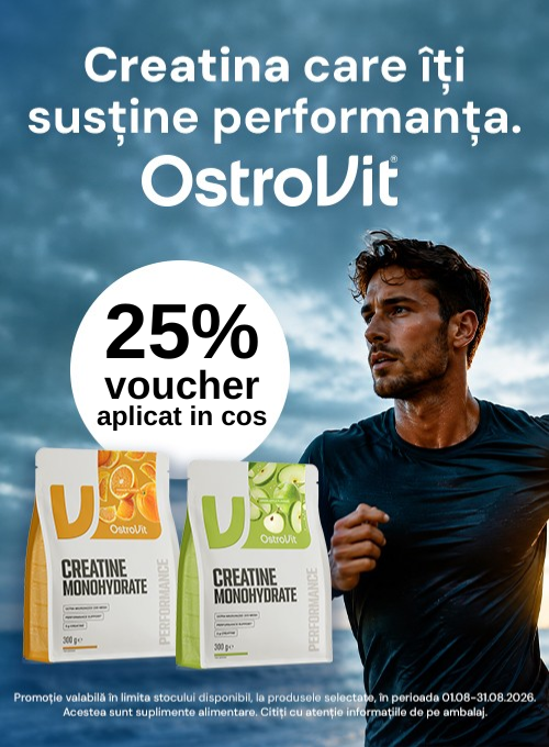 Promotie cu 25% voucher aplicat in cos la Ostrovit