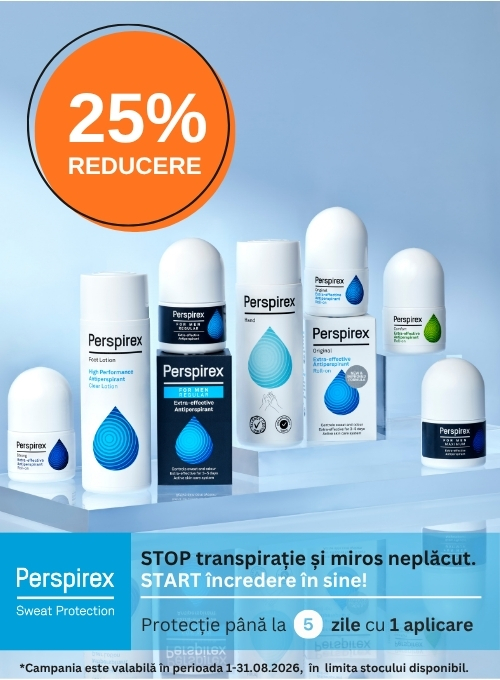 Promotie cu 25% voucher aplicat in cos la Perspirex