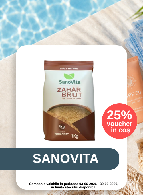 Promotie cu 25% voucher aplicat in cos la Sanovita