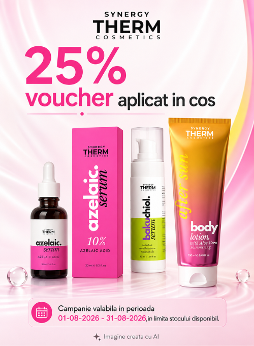 Promotie cu 25% voucher aplicat in cos la Synergy Therm