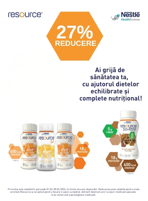 Promotie cu 27% reducere la Resource