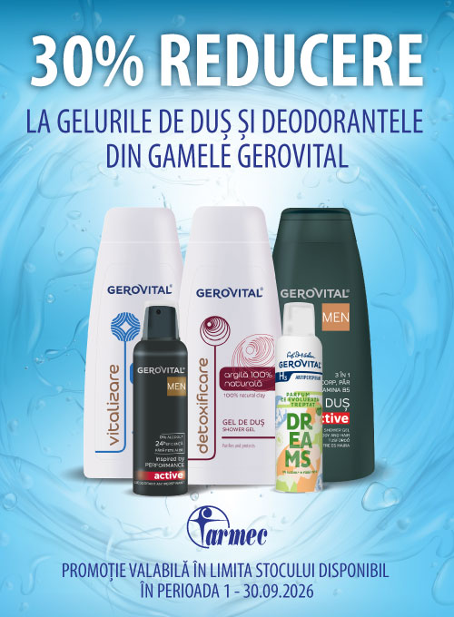 Promotie cu 30% reducere la Gerovital