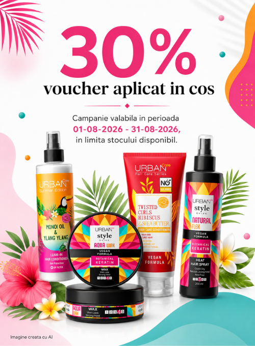 Promotie cu 30% voucher aplicat in cos la Urban Care