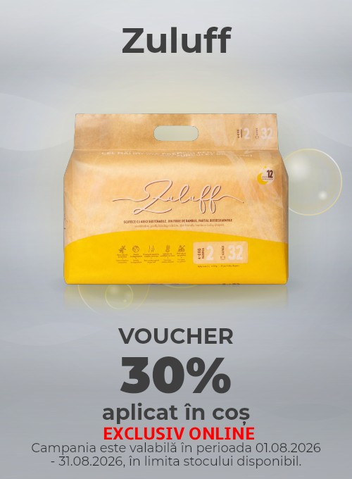 Promotie cu 30% voucher aplicat in cos la Zuluff